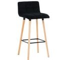 Tabouret De Bar Lincoln En Velours Noir