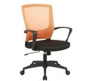 Chaise De Bureau En Maille Kampen Noir / Orange