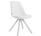 Chaise De Visiteur Laval Pieds Carrés Nature Blanc /blanc