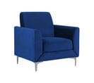 Velours Fauteuil Bleu Marine Fenes