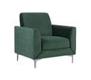 Velours Fauteuil Vert Foncé Fenes