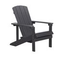 Chaise De Jardin Bois D'ingénierie Gris Foncé Adirondack