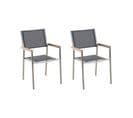 Lot De 2 Chaises Grises Grosseto