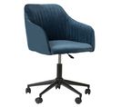 Chaise De Bureau Velours Bleu Marine Venice