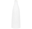 Terre Cuite Vase Décoratif 54 Cm Blanc Doré Florentia