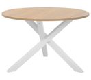 Table Ronde En Bois Clair Et Blanc Jacksonville