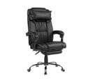 Fauteuil De Bureau Cuir Pu Noir Luxury