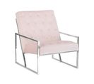 Velours Fauteuil Rose Harstad