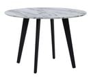 Table Ronde Imitation Marbre Blanc Mosby