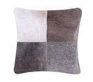 Coussin Cuir Gris Nellad 45 X 45 Cm