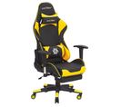 Siège De Gaming Cuir Pu Jaune Victory