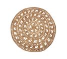 Tapis Rond 140 Cm En Jute Beige Kerer