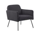 Velours Fauteuil Gris Narken