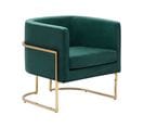 Velours Fauteuil Vert Foncé Sirkka