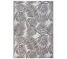 Tapis Extérieur Gris Au Motif Feuilles De Palmier 160 X 230 Cm Kota