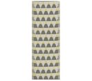 Tapis Extérieur Au Motif Triangles Gris Et Jaunes 60 X 105 Cm Hisar