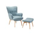 Fauteuil Bleu Clair Vejle