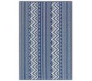 Tapis Extérieur Au Motif Zigzag Bleu 120 X 180 Cm Nagpur