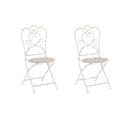 Lot De 2 Chaises De Jardin Beiges Trieste