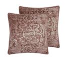 Lot De 2 Coussins Rose Vakayar 45 X 45 Cm