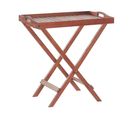 Table De Jardin Bois Solide Bois Foncé Toscana