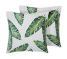 Lot De 2 Coussins Vert Foncé Dianella 45 X 45 Cm