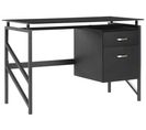 Table De Bureau 117 X 57 Cm Noir Moriton