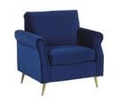 Velours Fauteuil Bleu Marine Vietas