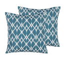 Lot De 2 Coussins Bleu Anagni 45 X 45 Cm