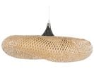 Lampe Suspension Design En Bambou Clair Boyne Grande