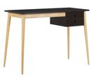 Table De Bureau 106 X 48 Cm Noir Ebeme