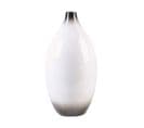 Terre Cuite Vase Décoratif 46 Cm Blanc Noir Baeza