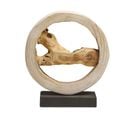 Figurine Décorative En Bois Clair 34 Cm Ocampo