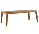 Table De Jardin 210 X 90 Cm Bois Solide Bois Clair Livorno