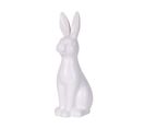 Figurine Décorative Lapin En Céramique Blanc 39 Cm Paimpol