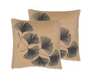 Lot De 2 Coussins Beige Wakad 45 X 45 Cm