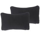 Lot De 2 Coussins Noir Gudari 30 X 50 Cm