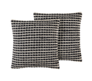 Lot De 2 Coussins Noir Yoncali 45 X 45 Cm