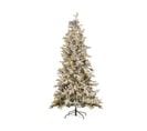 Sapin De Noël LED Effet Neige 210 Cm Blanc Tatlow