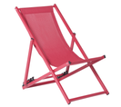 Chaise Longue Métal Rouge Locri