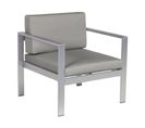 Chaise De Jardin Métal Gris Foncé Salerno