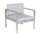 Chaise De Jardin Métal Gris Clair Salerno