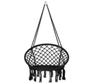 Chaise Suspendue En Coton Noir Gabella