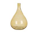 Verre Vase Décoratif 31 Cm Jaune Bhatura