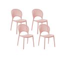 Lot De 4 Chaises Roses Ostia