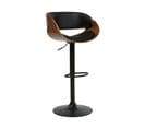 Tabouret De Bar Cuir Pu Noir Baku