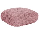 Pouf En Coton Rose 50 X 50 X 20 Cm Berrechid