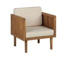 Fauteuil De Jardin En Bois D'acacia Baratti