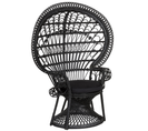 Chaise De Jardin Rotin Noir Emmanuelle