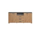 Buffet 2 Portes, 3 Tiroirs Et 1 Niche - L180 Cm